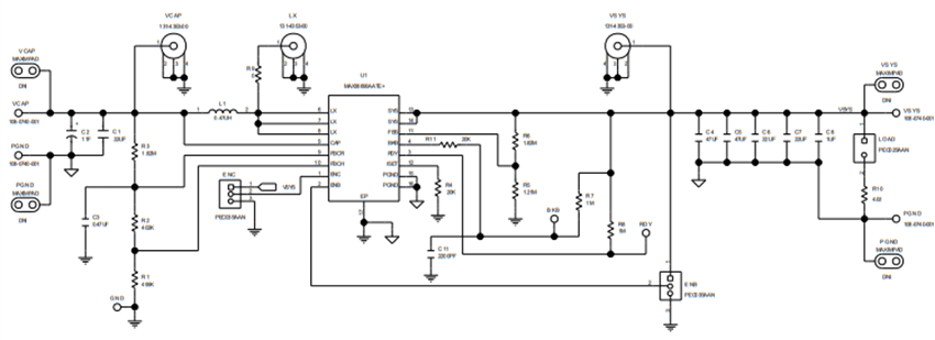 Schematic - Analog Devices Inc. MAX38890AEVKIT Evaluation Kit