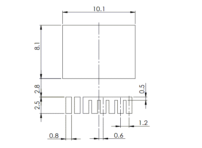 Mechanical Drawing - Wolfspeed C3M0025065L C3M™ Silicon Carbide Power MOSFET