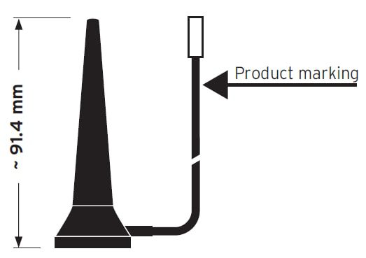 TE Hirschmann Mobility Cellular (2G/3G/4G/LTE) Magnetic Mount Antennas