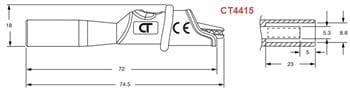 Cal Test Electronics Insulated Alligator Test Clips