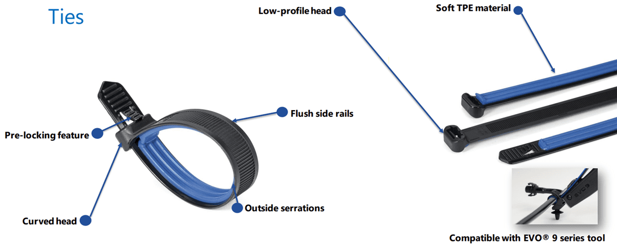 HellermannTyton Soft-Grip Cable Ties