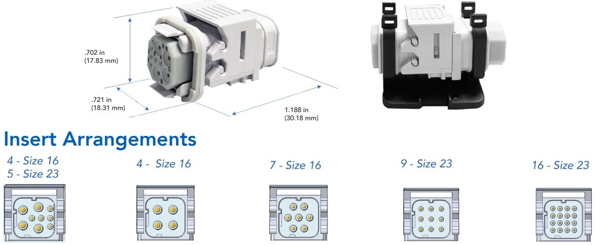 Amphenol Pcd Velok™ Heavy Duty Power Connectors