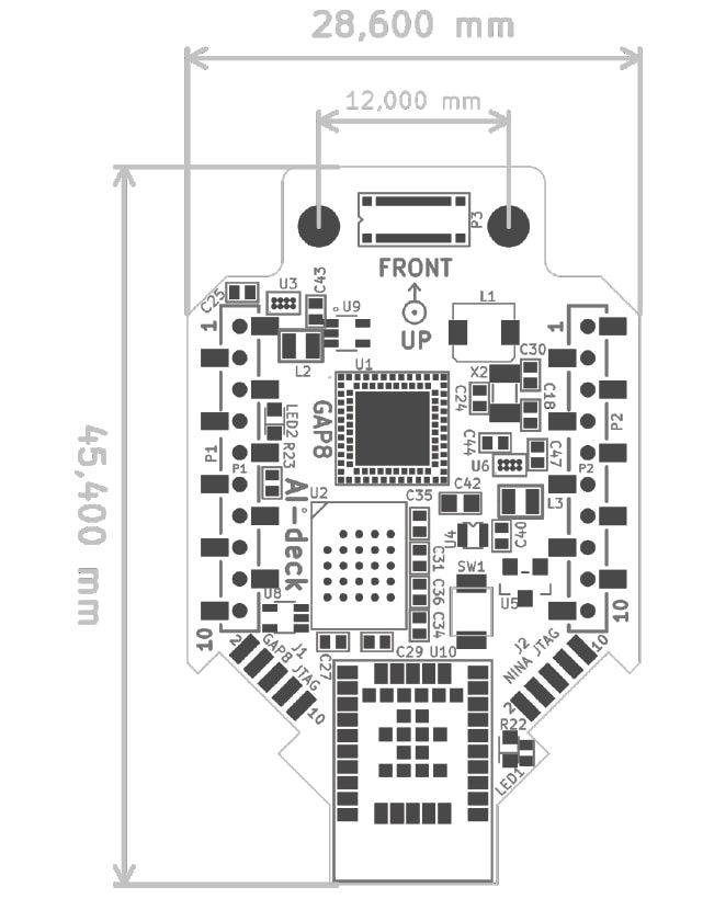 Mechanical Drawing - Hackboard Crazyflie AI-Deck V1.1