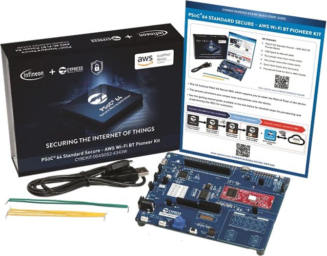 Infineon Technologies PSoC™ 64 Standard Secure AWS Wi-Fi® BT Pioneer Kit