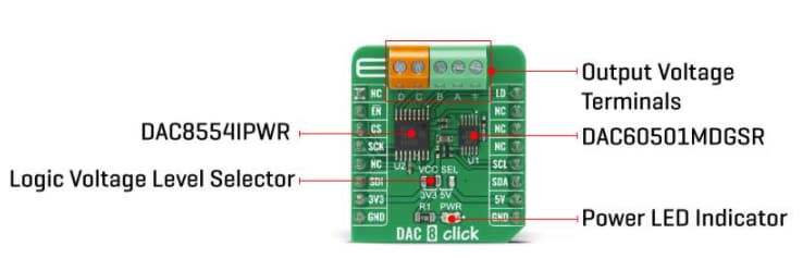 Mikroe DAC 8 Click