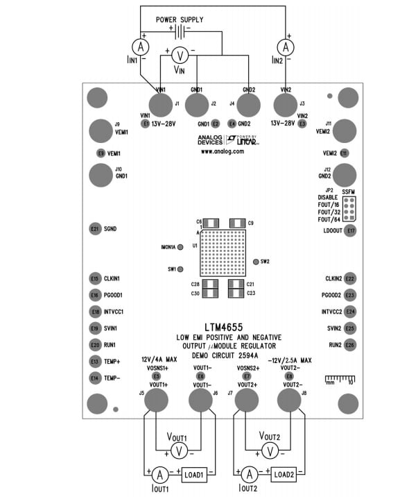 Location Circuit - Analog Devices Inc. LTM4655 Demonstration Circuit DC2594A