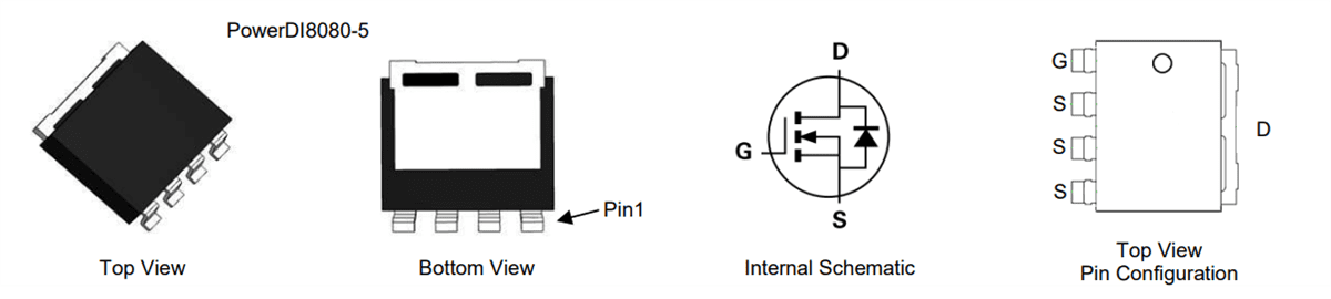Diodes Incorporated DMTH4M70SPGWQ N-Channel Enhancement Mode MOSFET