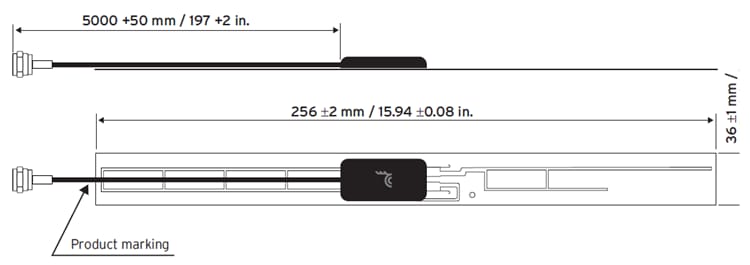 TE Hirschmann Mobility DVB-T (UHF BandlV/V) TV Antenna