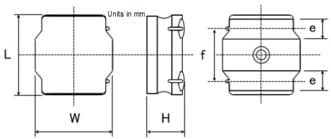 Mechanical Drawing - TAIYO YUDEN LLDP Wire Wound Inductors