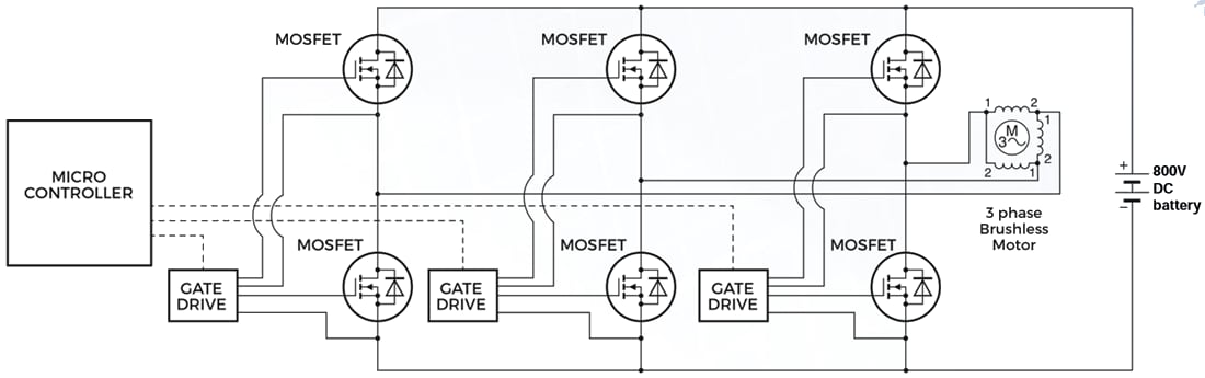Application Circuit Diagram - Diodes Incorporated DMWS120H100SM4 1200V N-Channel SiC Power MOSFET Application Circuit Diagram - Diodes Incorporated DMWS120H100SM4 1200V N-Channel SiC Power MOSFET