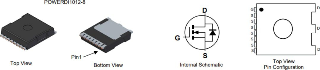 Schematic - Diodes Incorporated DMTH8001STLWQ Automotive Enhancement-Mode MOSFET