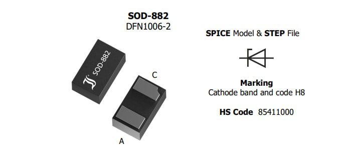 Application Circuit Diagram - Diotec Semiconductor ESD9L1P8 ESD Protection Diode