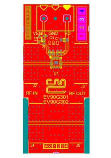 Location Circuit - CML Micro EV90G301 Evaluation Board