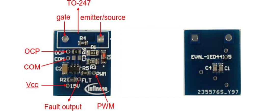 Infineon Technologies EVAL-1ED44173N01B Adapter Board