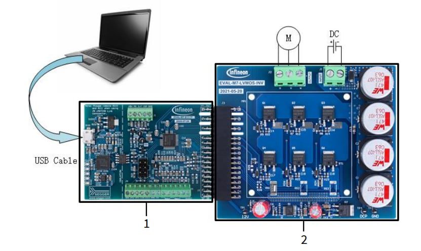 Infineon Technologies EVAL-M7-LVMOS-INV Evaluation Power Board