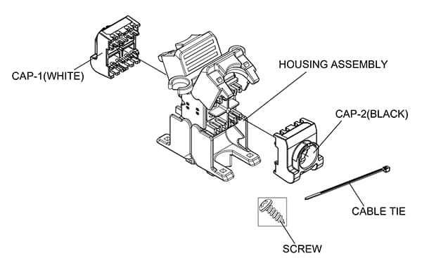 Stewart Connector / Bel Cat 6a Tool-less Shielded Cable Splicer