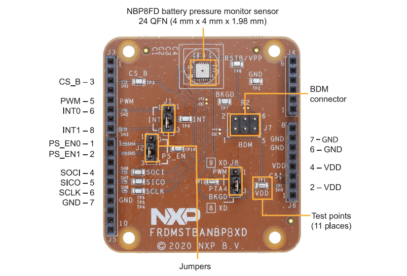 NXP Semiconductors FRDMSTBANBP8XD Freedom Shield Evaluation Board