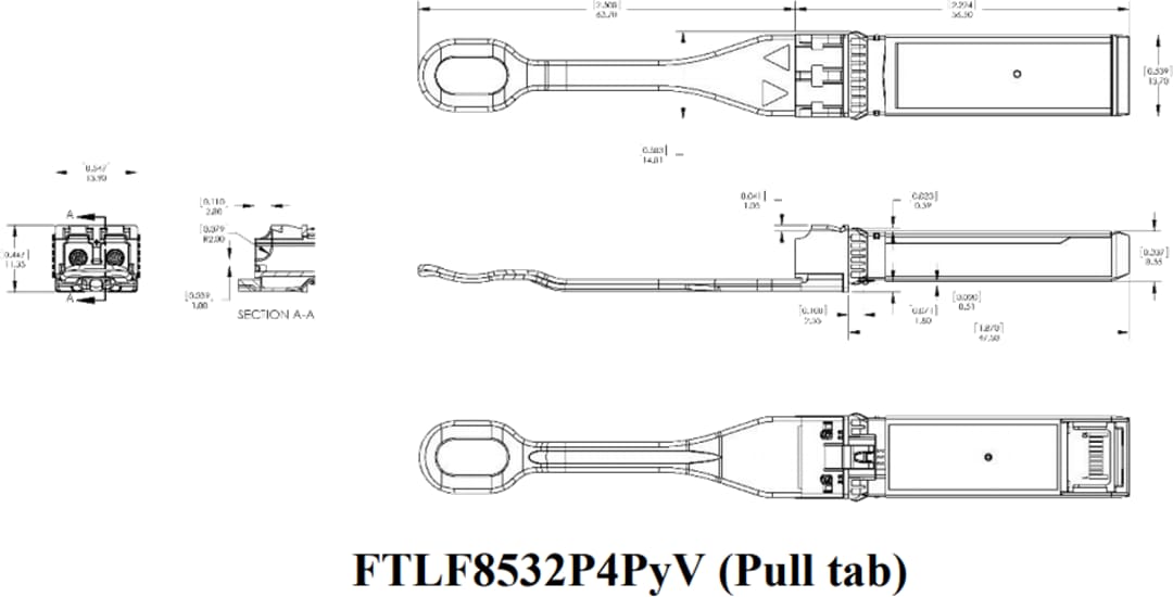 Coherent FTLF8532P5xxV 32G Fiber Channel SFP28 Transceivers Coherent FTLF8532P5xxV 32G Fiber Channel SFP28 Transceivers