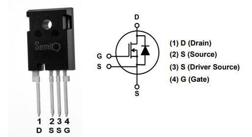 SemiQ GP2T080A120H 1200V SiC MOSFET