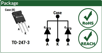 Mechanical Drawing - GeneSiC Semiconductor 4th Generation SiC Schottky MPS™ Diodes