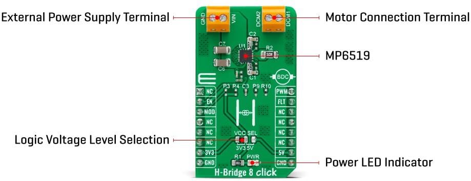 Mikroe H-Bridge 8 Click