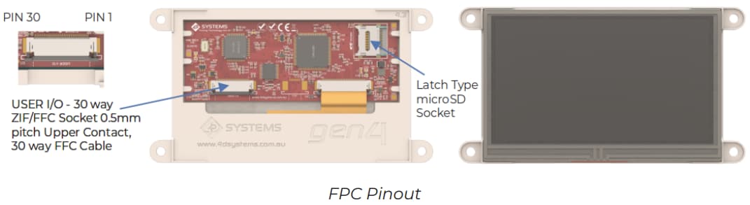 4D Systems GEN4-uLCD-70D Display Modules