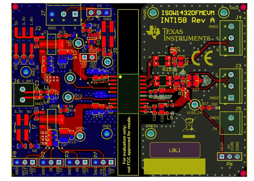 Texas Instruments ISOW1432DFMEVM Evaluation Module
