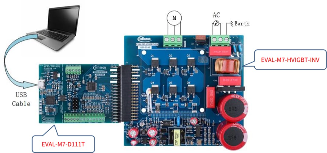 Infineon Technologies EVAL-M7-HVIGBT-INV iMOTION™ MADK Power Board