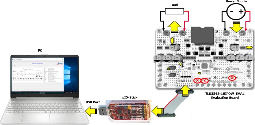 Infineon Technologies TLD5542-1HIPOW_EVAL Evaluation Board