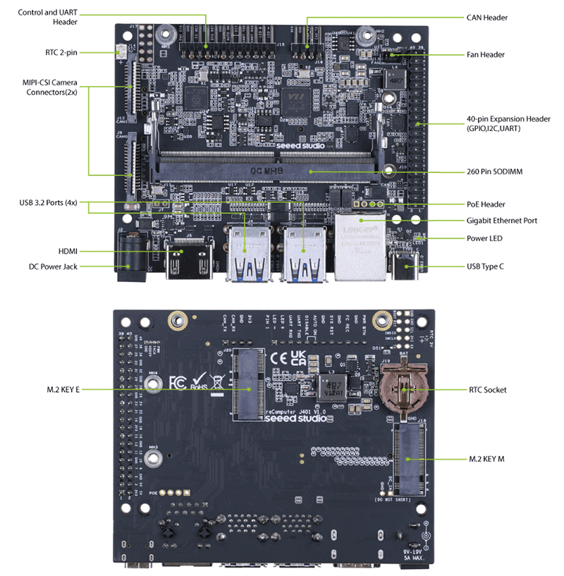 Seeed Studio reComputer J401 Carrier Boards