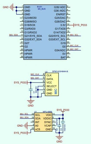 Schematic - M5Stack Core2 ESP32 IoT Development Kit