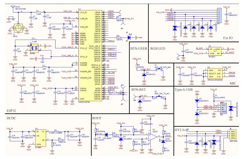 Schematic - M5Stack K125 Development Board