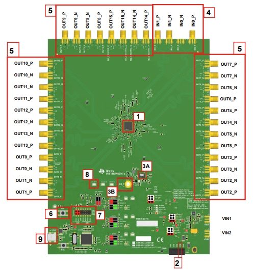 Texas Instruments LMK5B33216EVM Evaluation Module