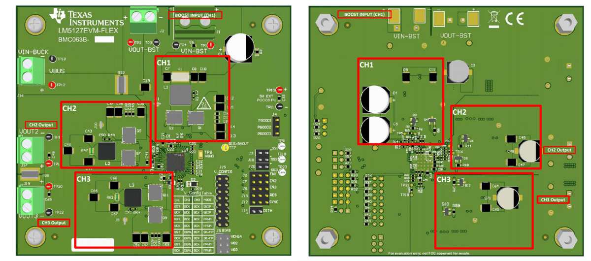 Texas Instruments LM5127EVM-FLEX Flexible Topology Evaluation Module