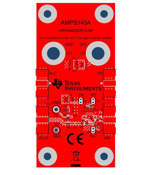 Location Circuit - Texas Instruments LMH34400DRLEVM Evaluation Module