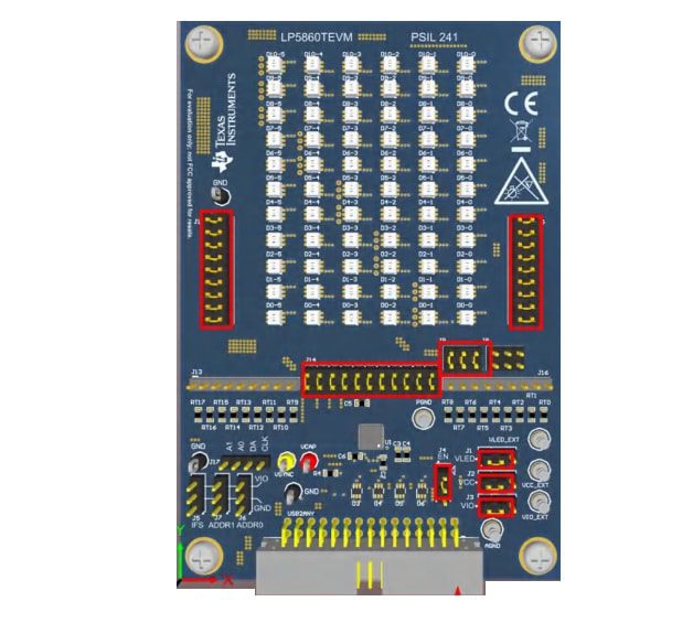 Location Circuit - Texas Instruments LP5860TEVM Evaluation Module