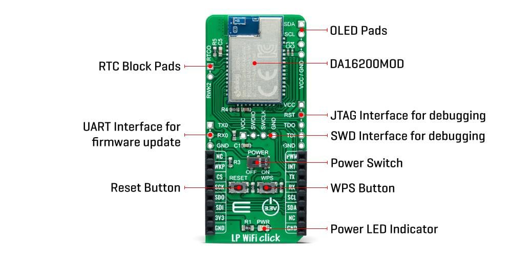 Mikroe LP WiFi Click