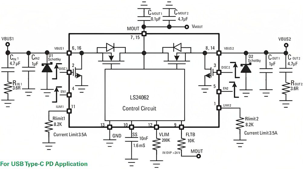 Littelfuse LS24062RQ23 Bidirectional eFuse