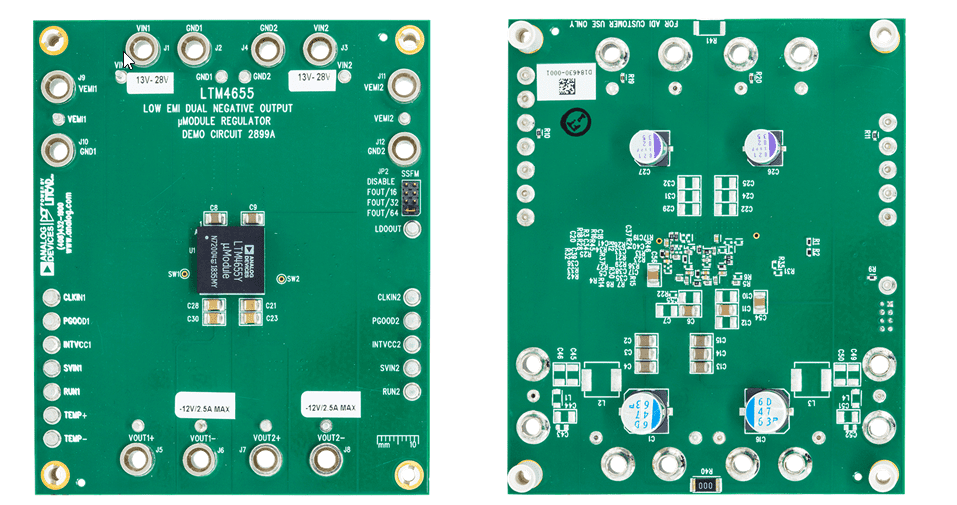 Analog Devices Inc. DC2898A & DC2899A LTM4655 Demonstration Circuits
