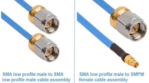 Amphenol / SV Microwave Low Profile RF Cable Assemblies