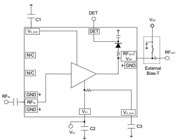 Application Circuit Diagram - MACOM MAAP-01132X Power Amplifiers Application Circuit Diagram - MACOM MAAP-01132X Power Amplifiers