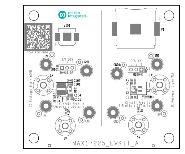 Location Circuit - Analog Devices / Maxim Integrated MAX17225 Evaluation Kit