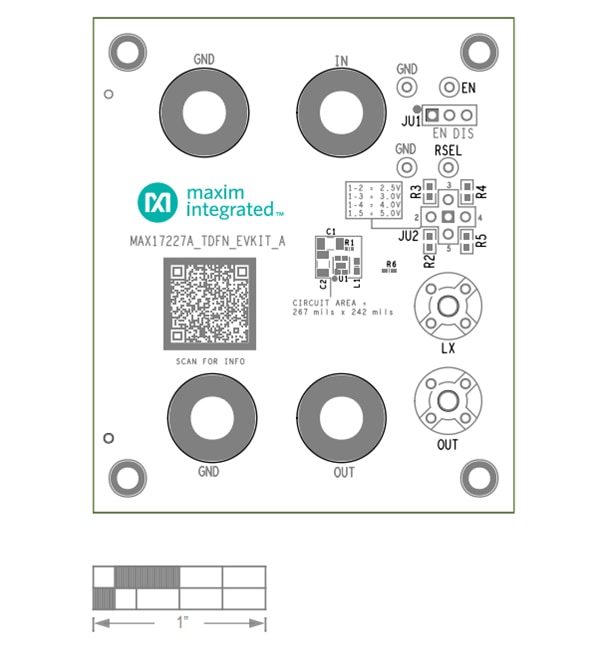 Analog Devices / Maxim Integrated MAX17227A TDFN Evaluation Kit