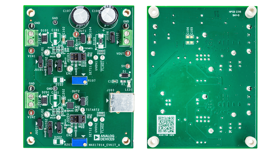 Analog Devices / Maxim Integrated MAX17614EVKIT Evaluation Kit
