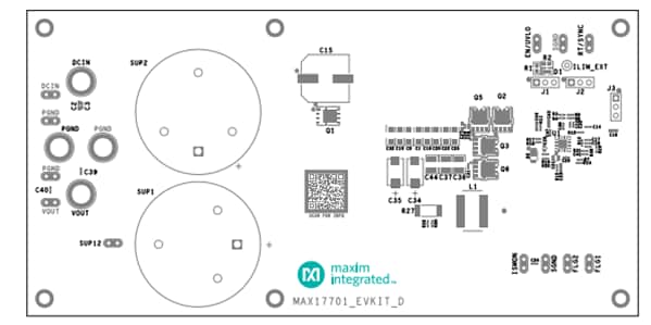 Application Circuit Diagram - Analog Devices / Maxim Integrated MAX17701EVKITAE Evaluation Kit