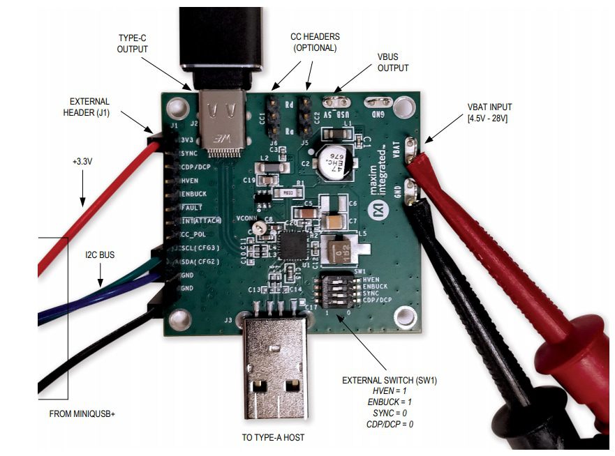 Location Circuit - Analog Devices / Maxim Integrated MAX20461 Evaluation Kit
