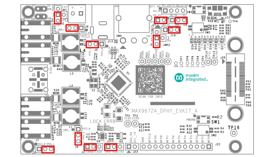 Location Circuit - Analog Devices / Maxim Integrated MAX96724/F/R Evaluation Kits