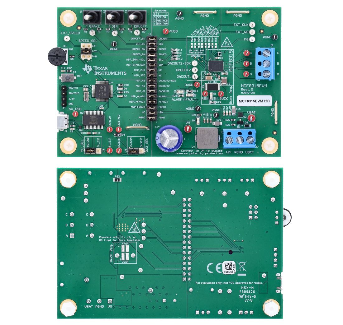 Texas Instruments MCF8315EVM Evaluation Module
