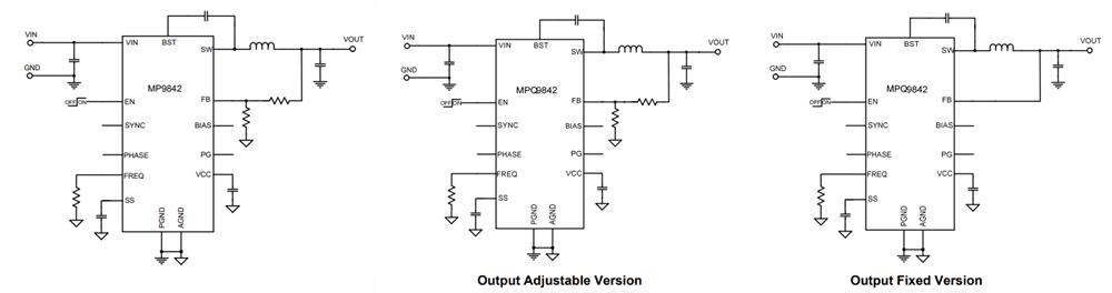 Monolithic Power Systems (MPS) MP9842/MPQ9842 Step-Down Converters