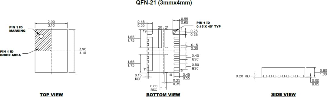 Mechanical Drawing - Monolithic Power Systems (MPS) MP8794 Synchronous Step-Down Converter